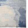 Aquarelles Bleu Hand Knotted Rug Rectangle Corner image