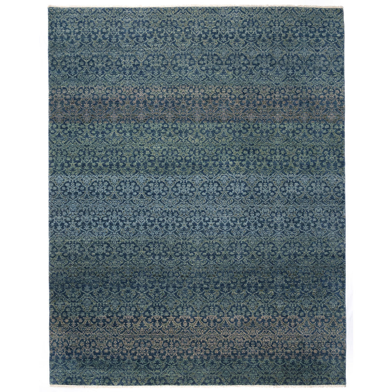 Pinnacle Navy Hand Knotted Rug Rectangle image