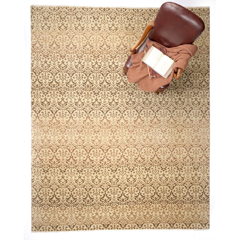 Pinnacle Natural Hand Knotted Rug Rectangle Roomshot image