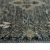 Ethereal Steel Hand Knotted Rug Rectangle Cross Section image