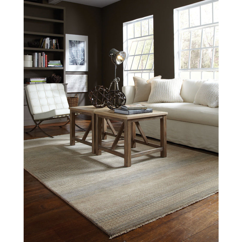 Barrister Oyster Hand Knotted Rug Rectangle image