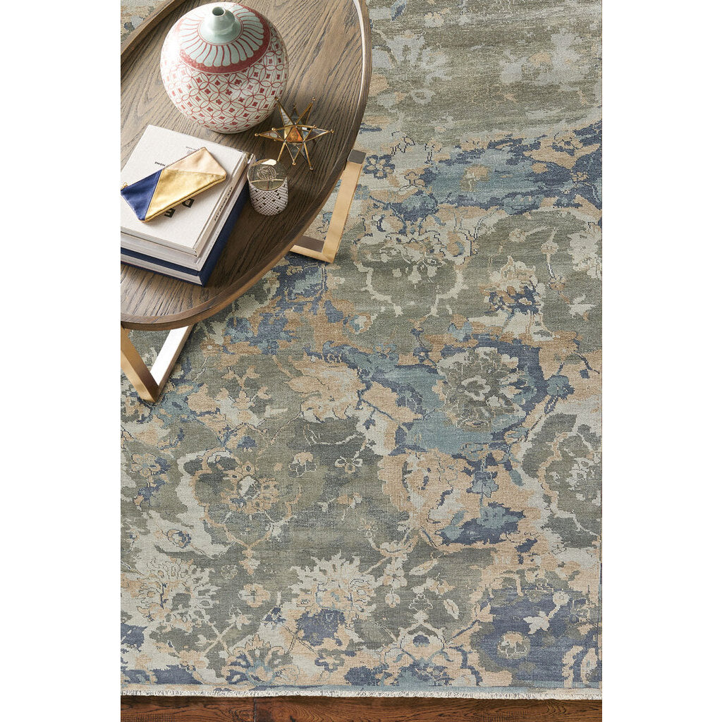 Astbury Blue Multi Hand Knotted Rug Rectangle image