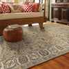 Ashia Sage Ivory Hand Knotted Rug Rectangle Roomshot image