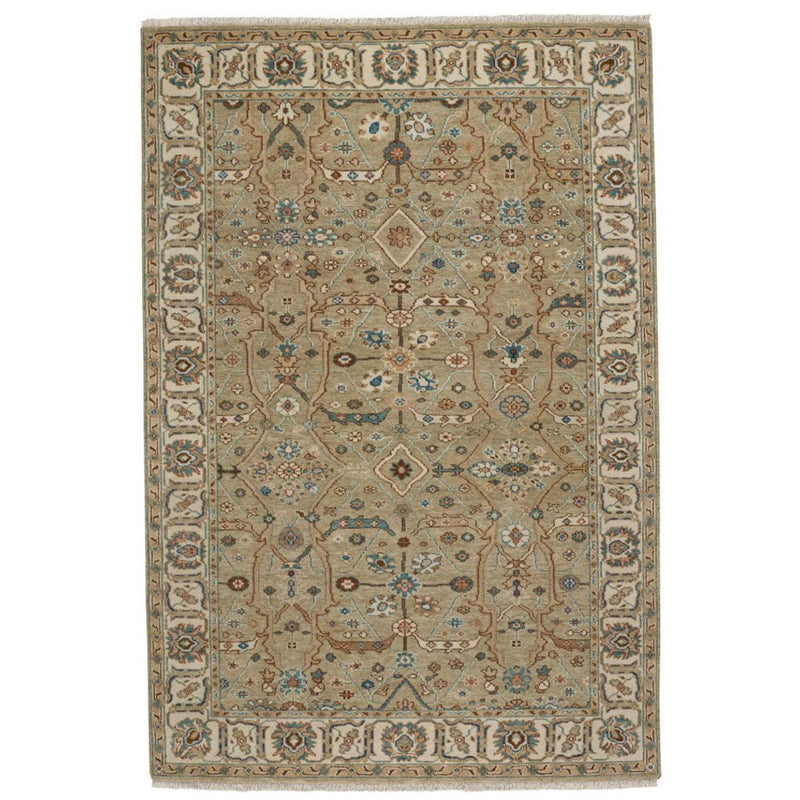 Ashia Sage Ivory Hand Knotted Rug Rectangle image