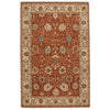 Ashia Rust Ivory Hand Knotted Rug Rectangle image