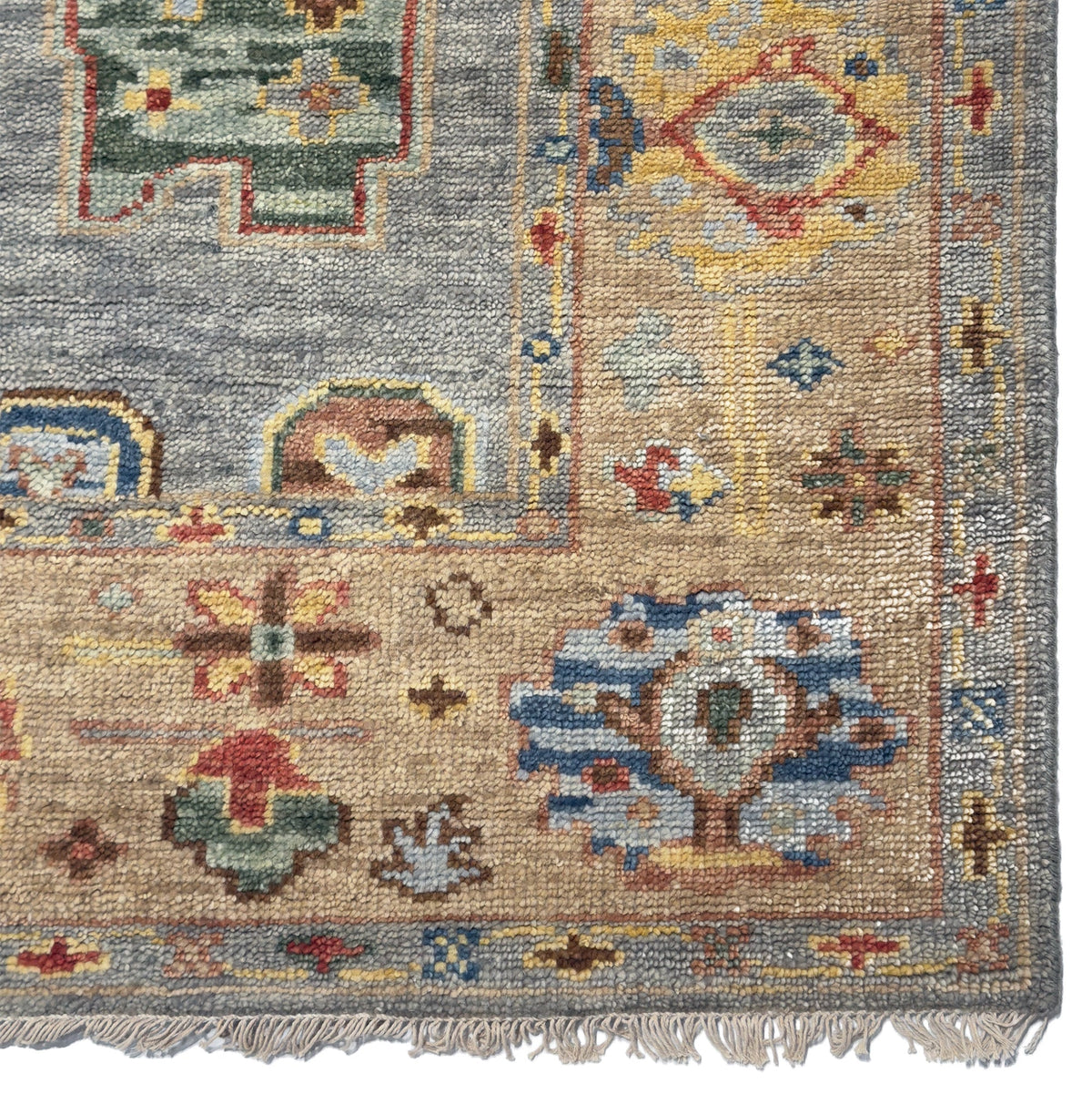 Elysia Indigo Hand Knotted Rug Rectangle image