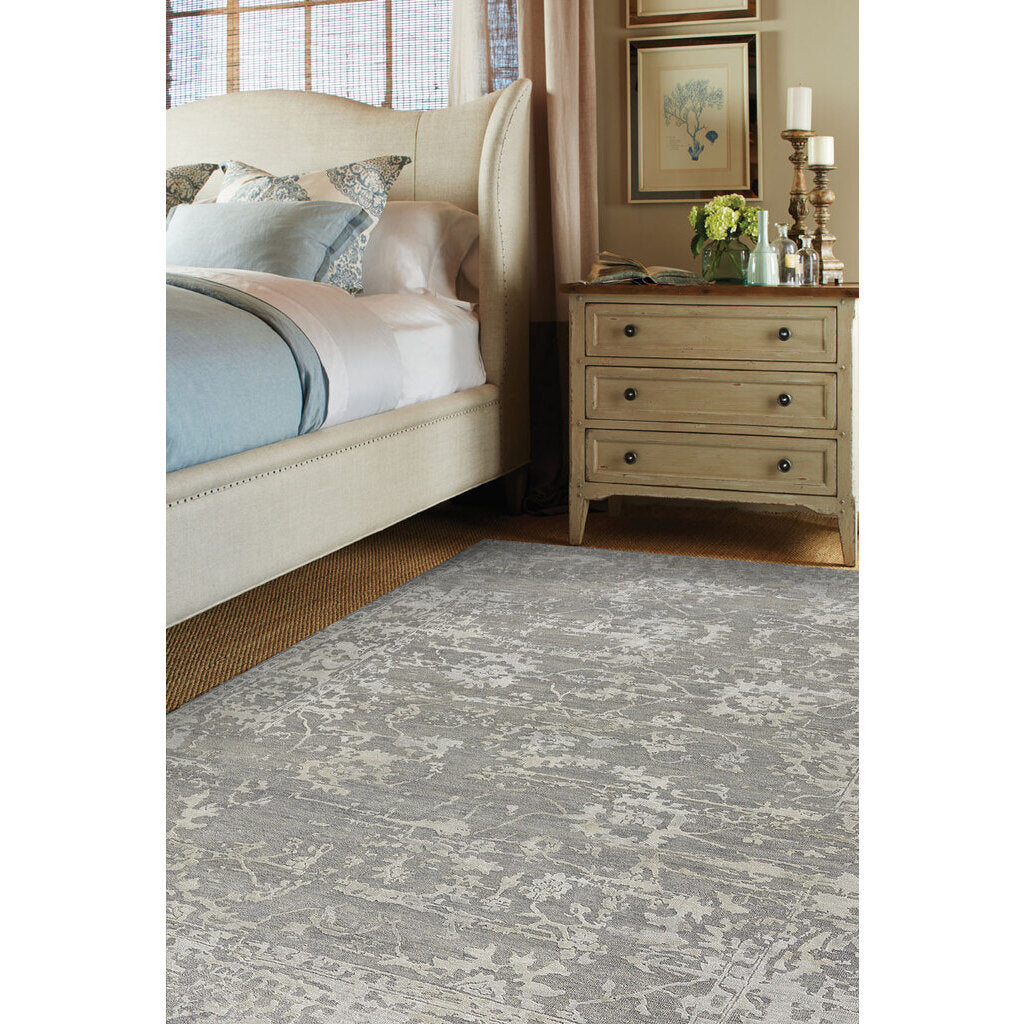 Makrana Grey Hand Knotted Rug Rectangle image