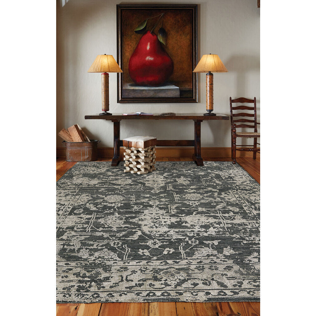 Makrana Charcoal Hand Knotted Rug Rectangle image