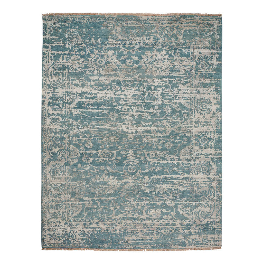 Makrana Mineral Blue Hand Knotted Rug Rectangle image