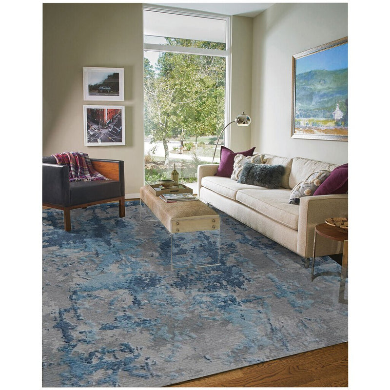 Tasanee Ocean Hand Knotted Rug Rectangle Roomshot image