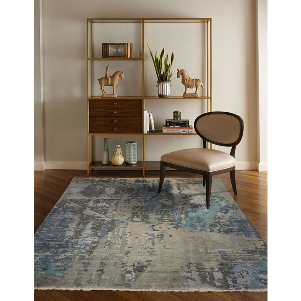 Tasanee Morning Dove Hand Knotted Rug Rectangle image