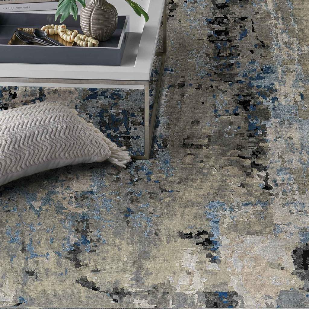 Tasanee Bluestone Hand Knotted Rug Rectangle image