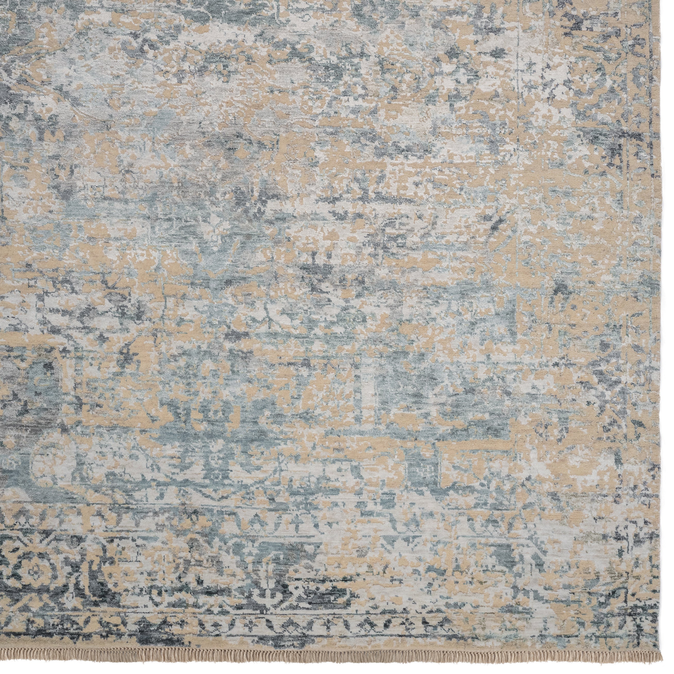 Carrara Aqua Hand Knotted Rug Rectangle image