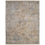 Carrara Beige Blue Hand Knotted Rug Rectangle image