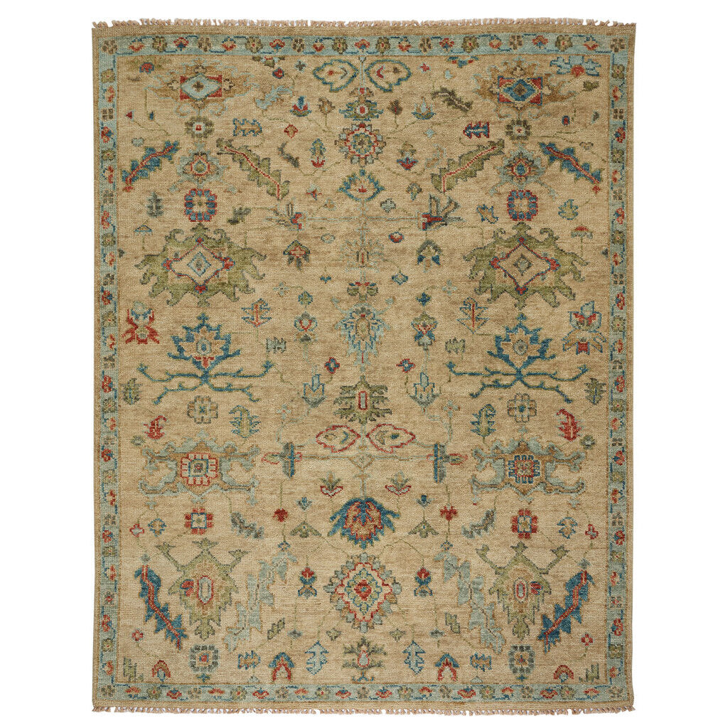 Charise-Isfahan Sand Hand Knotted Rug Rectangle image