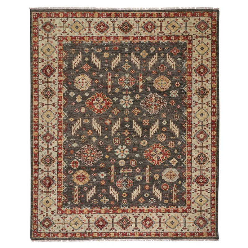 Charise-Mahal Dark Chocolate Hand Knotted Rug Rectangle image