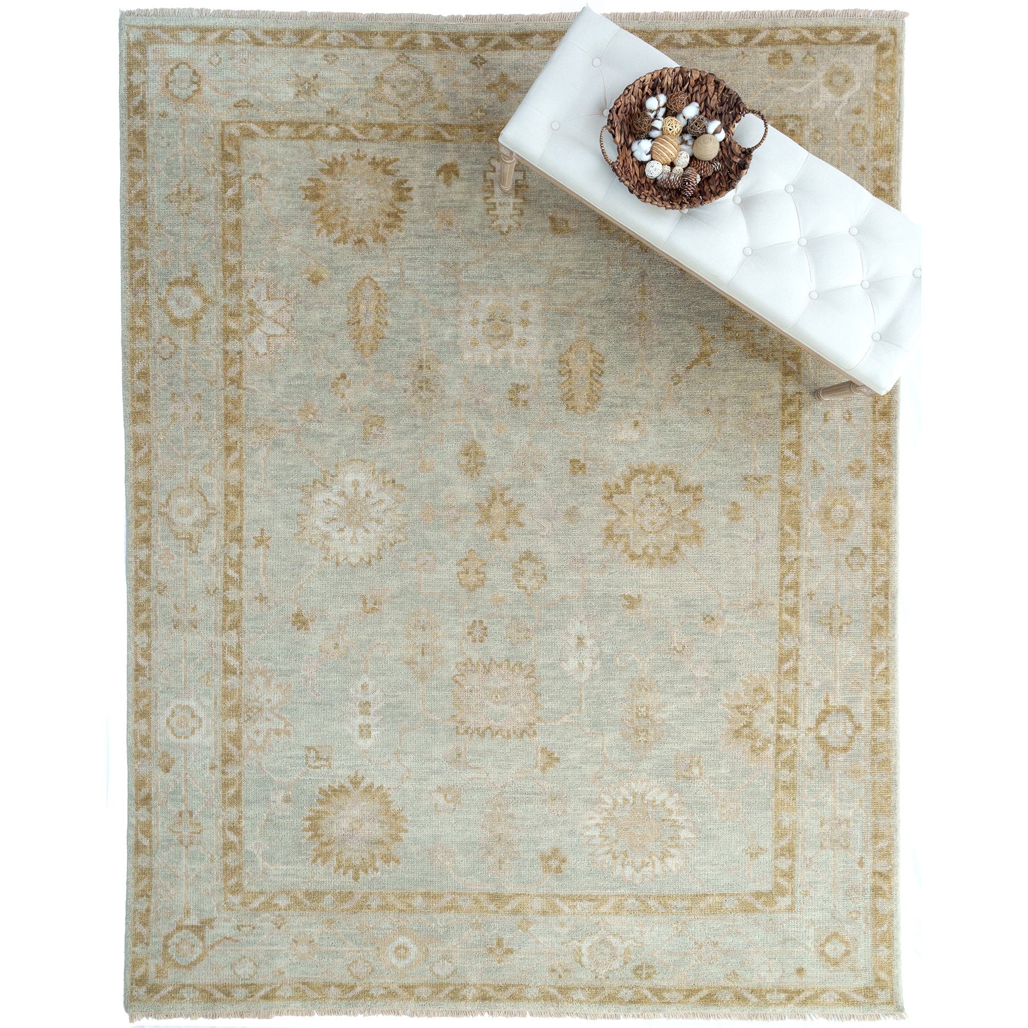 Braymore-Sutton Vintage Sepia Hand Knotted Rug Rectangle image