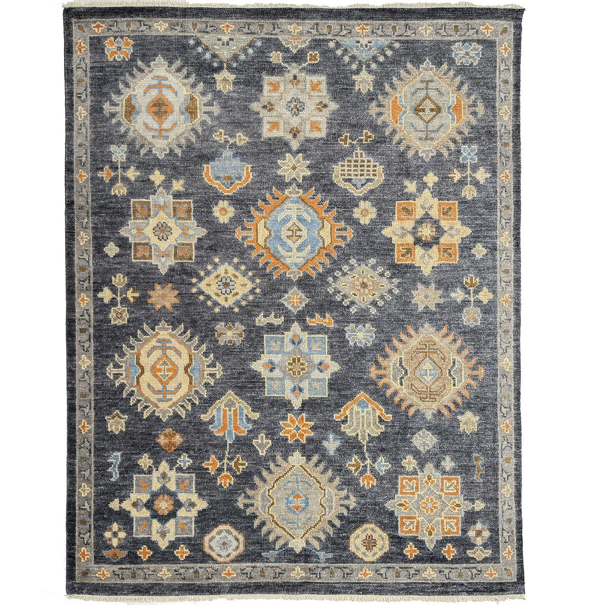 Charise-Baku Midnight Hand Knotted Rug Rectangle image