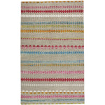 Viking Stripe Driftwood Multi Hand Knotted Rug Rectangle image