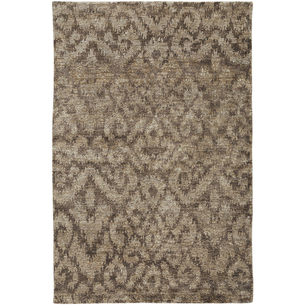 Thompson Ikat Mushroom Hand Knotted Rug Rectangle image