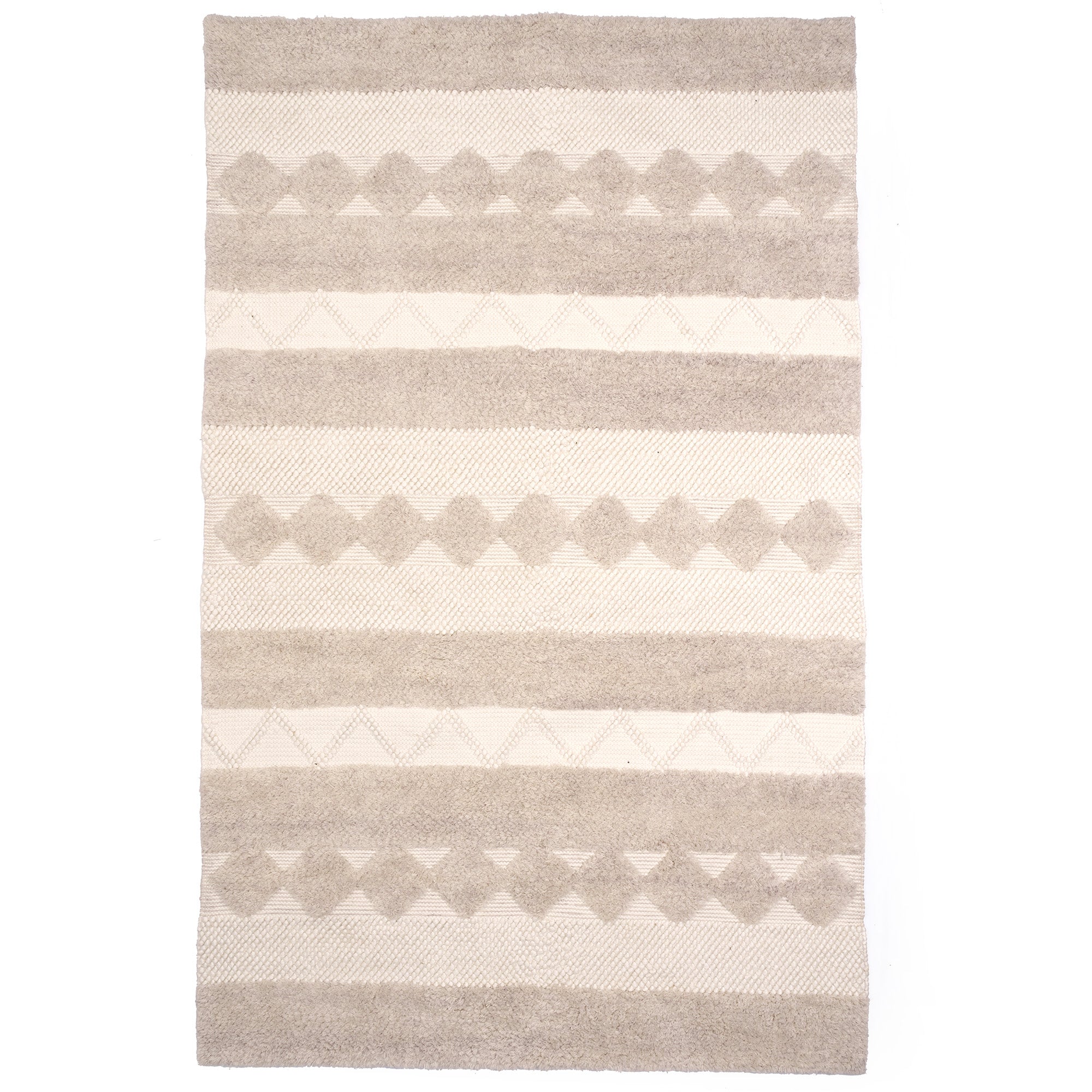 Boho Bliss Alabaster Hand Woven Area Rug Rectangle image