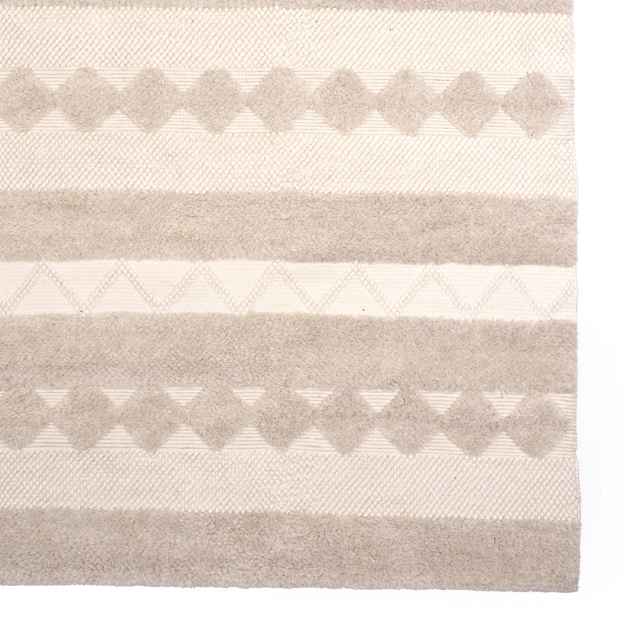 Boho Bliss Alabaster Hand Woven Area Rug Rectangle image