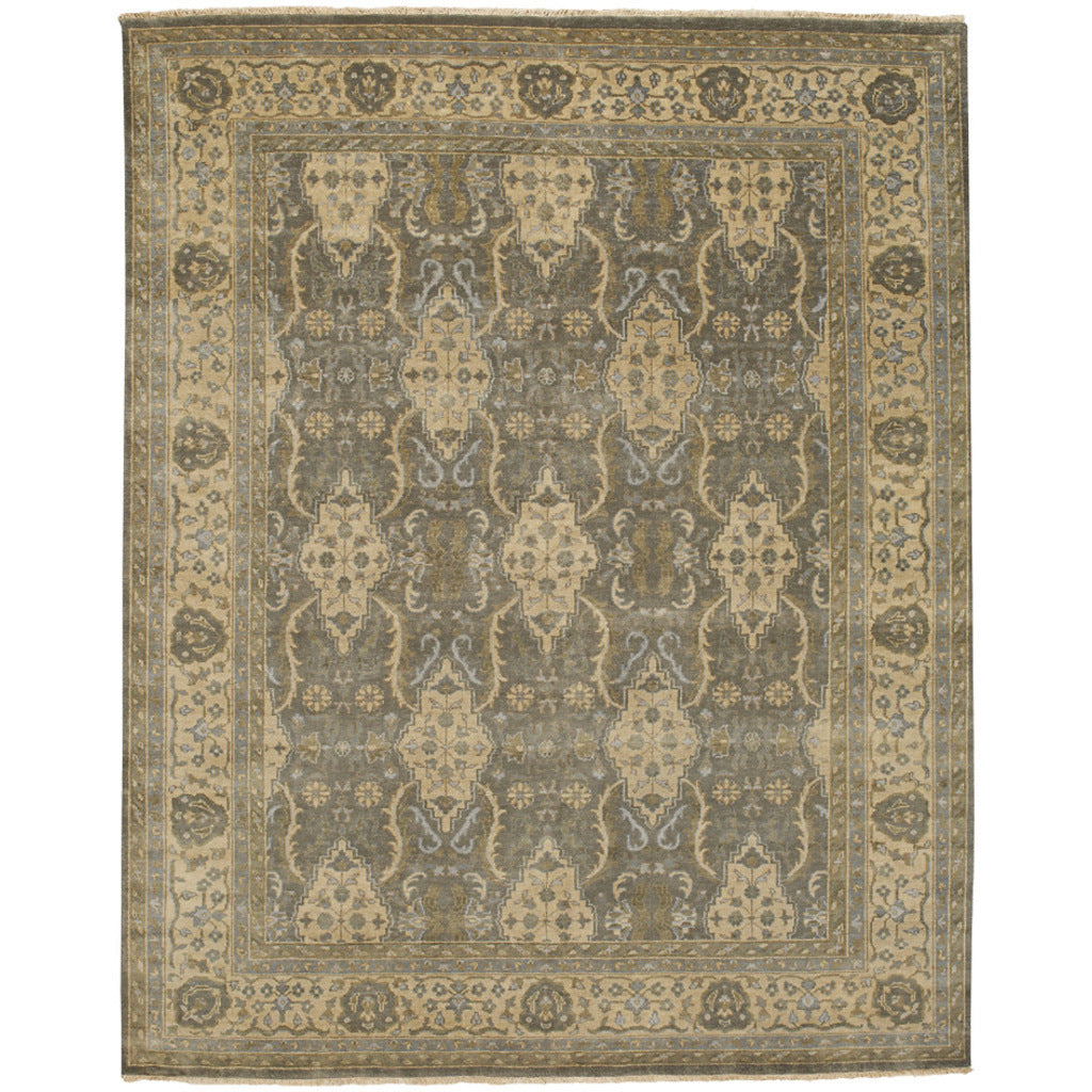 Yazzie Lt. Grey Ivory Hand Knotted Rug Rectangle image