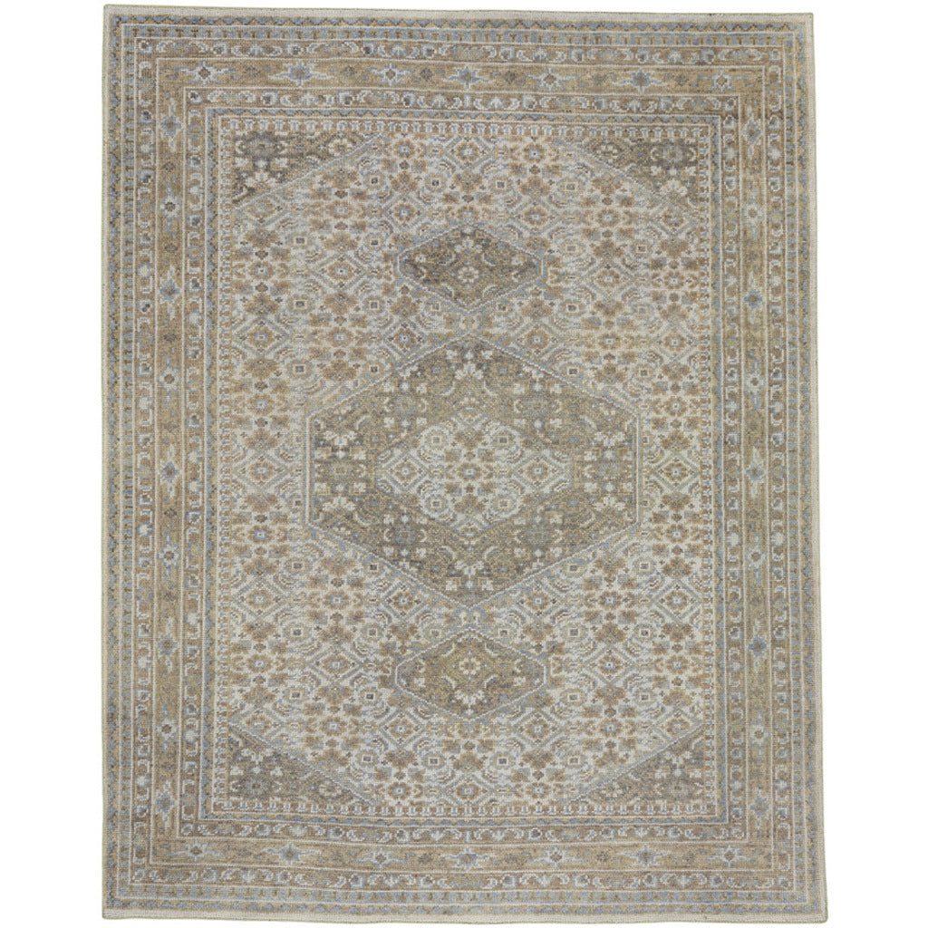 Barletta Natural Lt. Blue Hand Knotted Rug Rectangle image