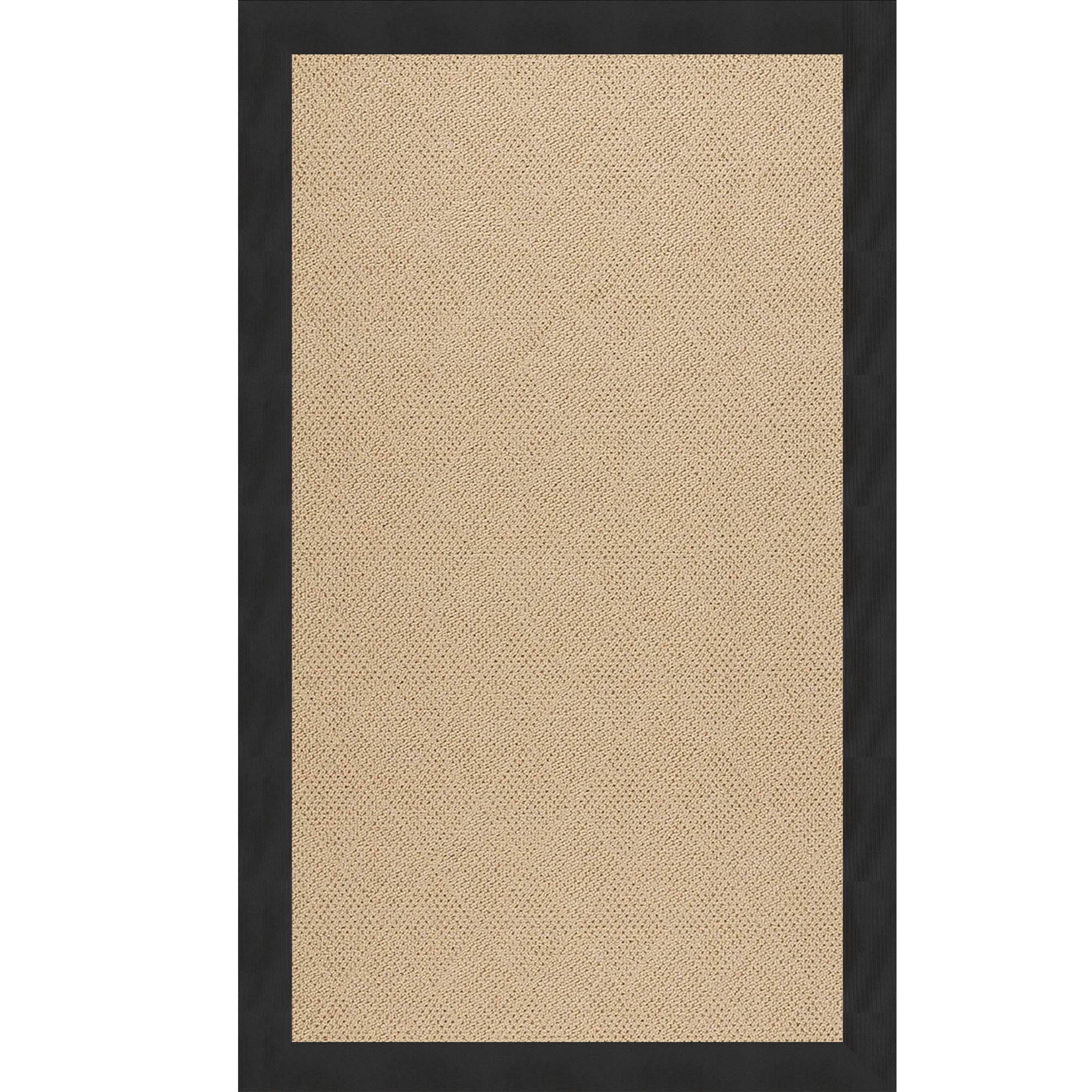 Creative Concepts-Cane Wicker Canvas Black Indoor/Outdoor Bordere Rectangle image