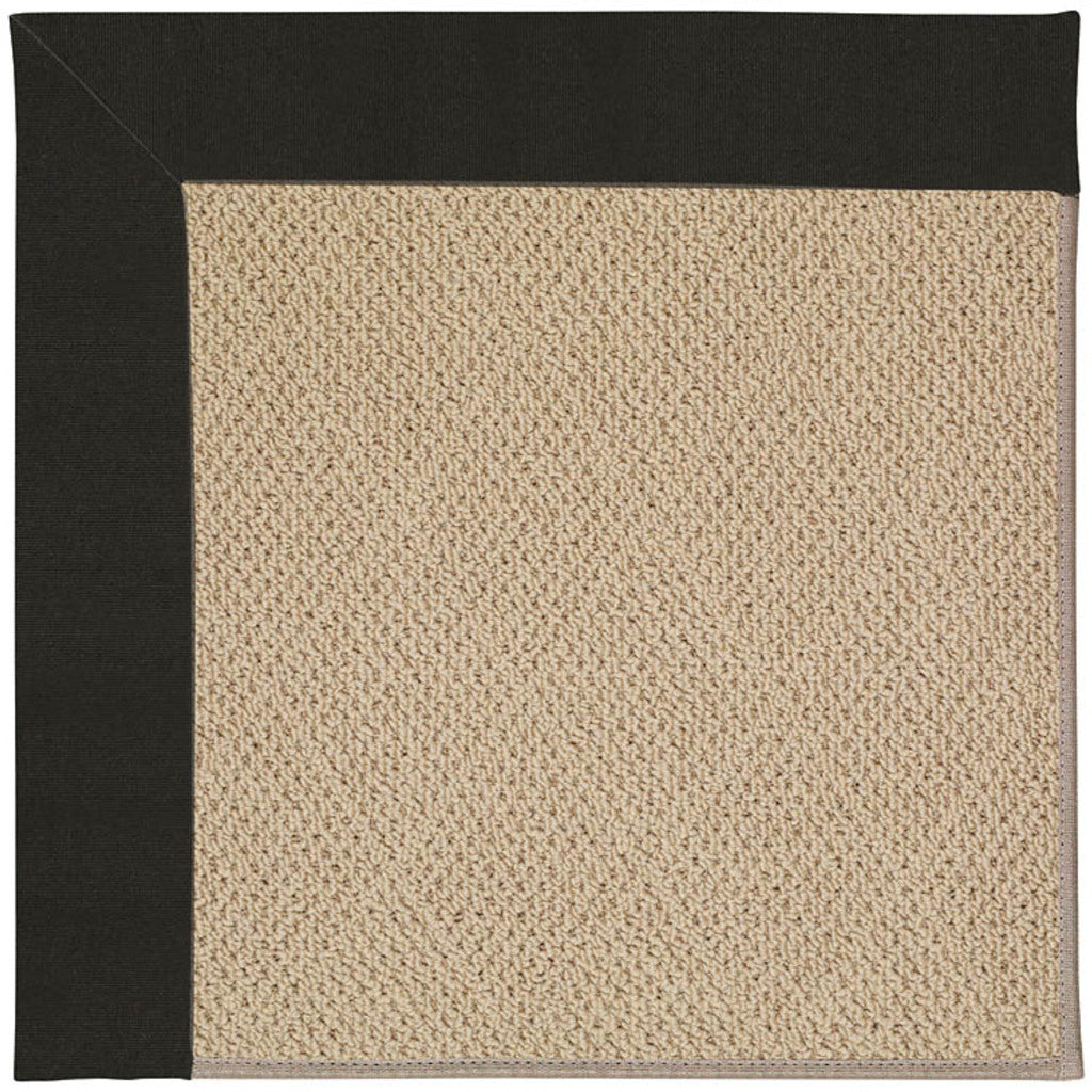 Creative Concepts-Cane Wicker Canvas Black Indoor/Outdoor Bordere Rectangle image