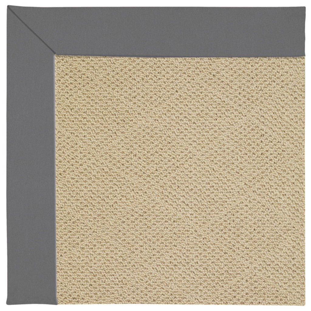 Creative Concepts-Cane Wicker Canvas Charcoal Indoor/Outdoor Bordere Rectangle image