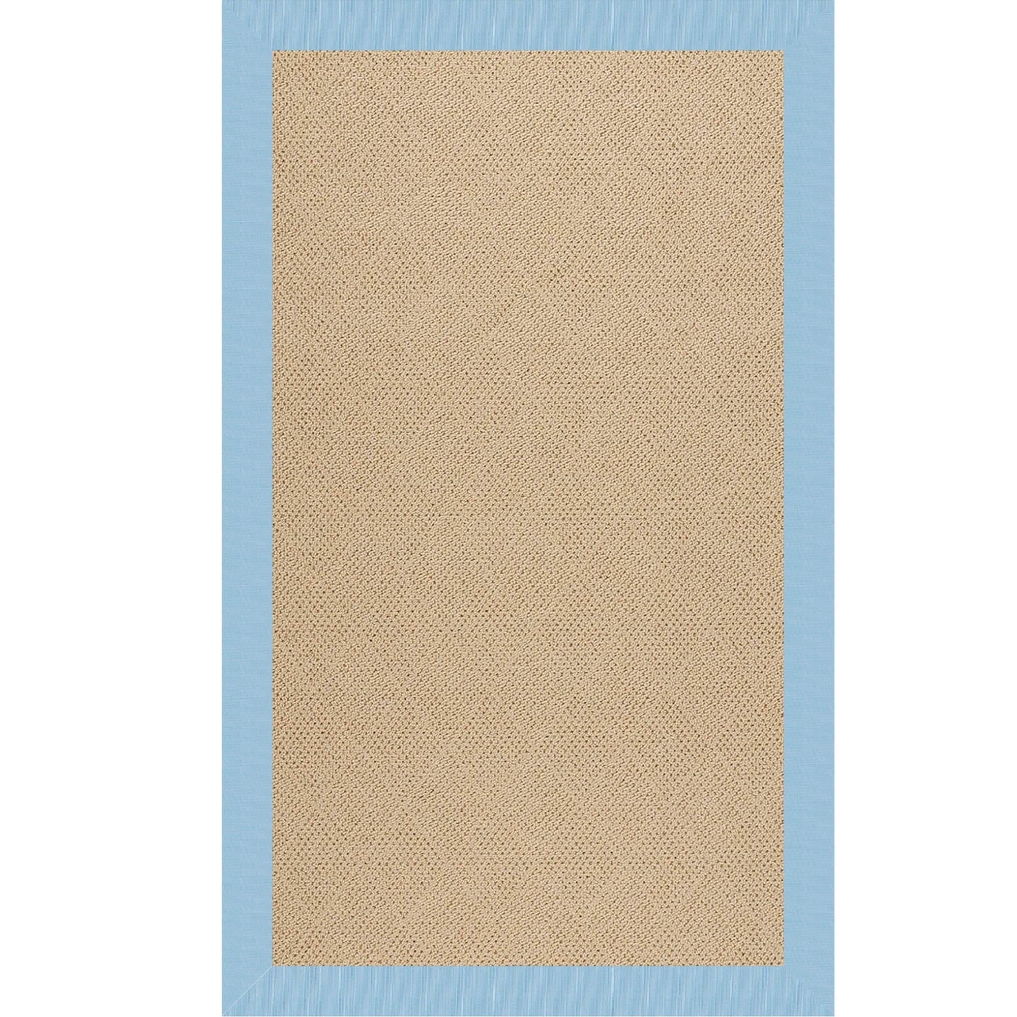 Creative Concepts-Cane Wicker Canvas Air Blue Indoor/Outdoor Bordere Rectangle image