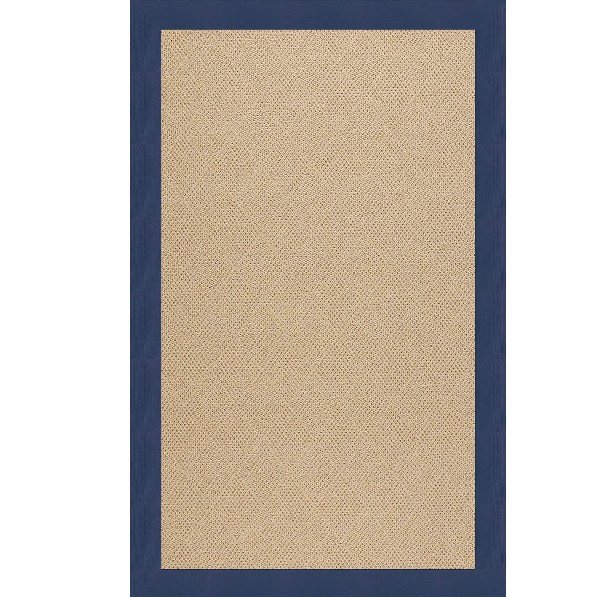 Creative Concepts-Cane Wicker Canvas Navy Indoor/Outdoor Bordere Rectangle image