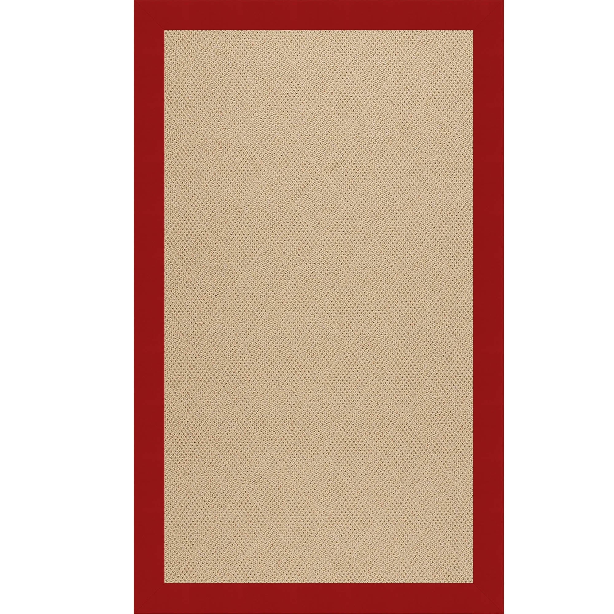 Creative Concepts-Cane Wicker Canvas Jockey Red Indoor/Outdoor Bordere Rectangle image