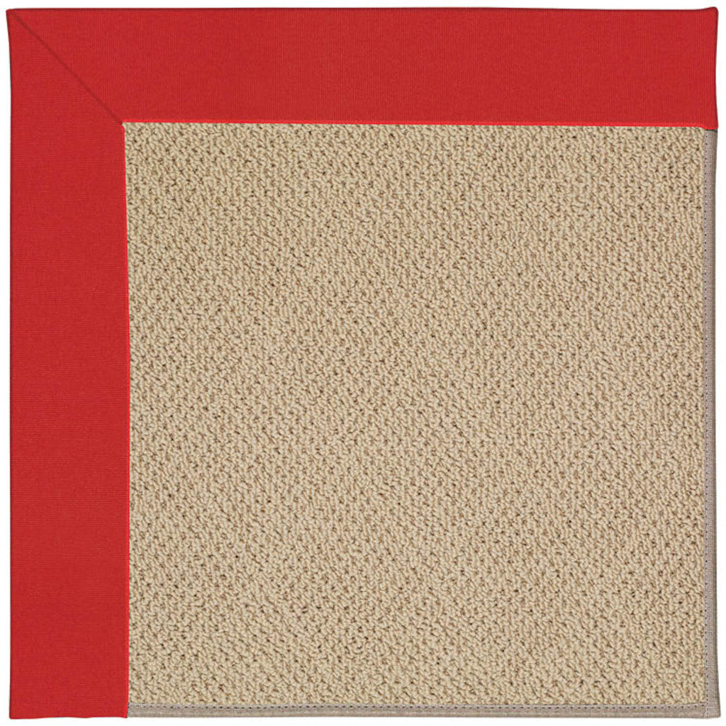 Creative Concepts-Cane Wicker Canvas Jockey Red Indoor/Outdoor Bordere Rectangle image