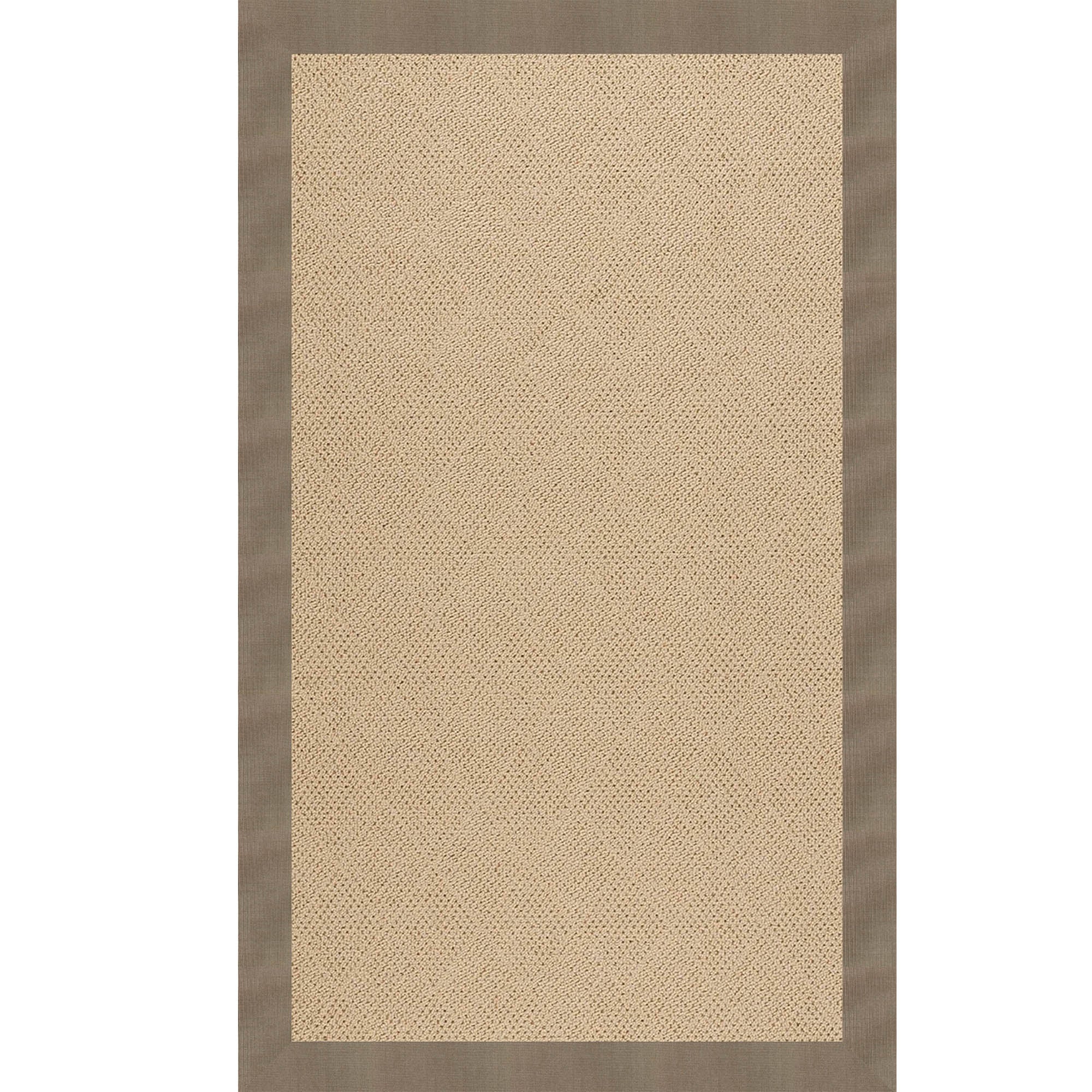 Creative Concepts-Cane Wicker Canvas Taupe Indoor/Outdoor Bordere Rectangle image