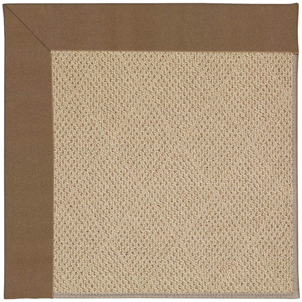 Creative Concepts-Cane Wicker Canvas Cocoa Indoor/Outdoor Bordere Rectangle image