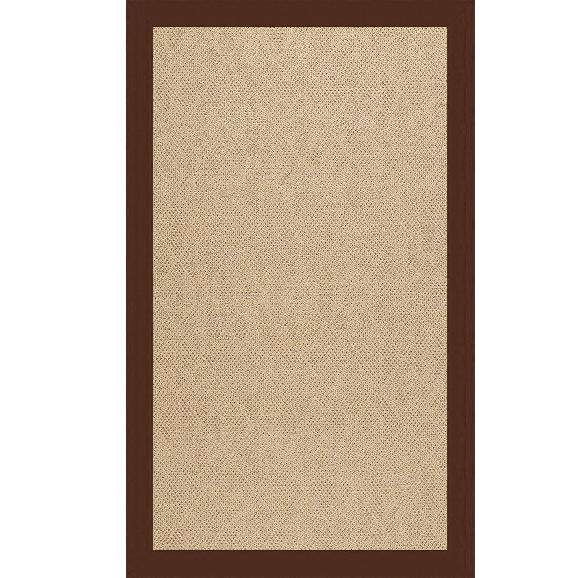 Creative Concepts-Cane Wicker Canvas Bay Brown Indoor/Outdoor Bordere Rectangle image