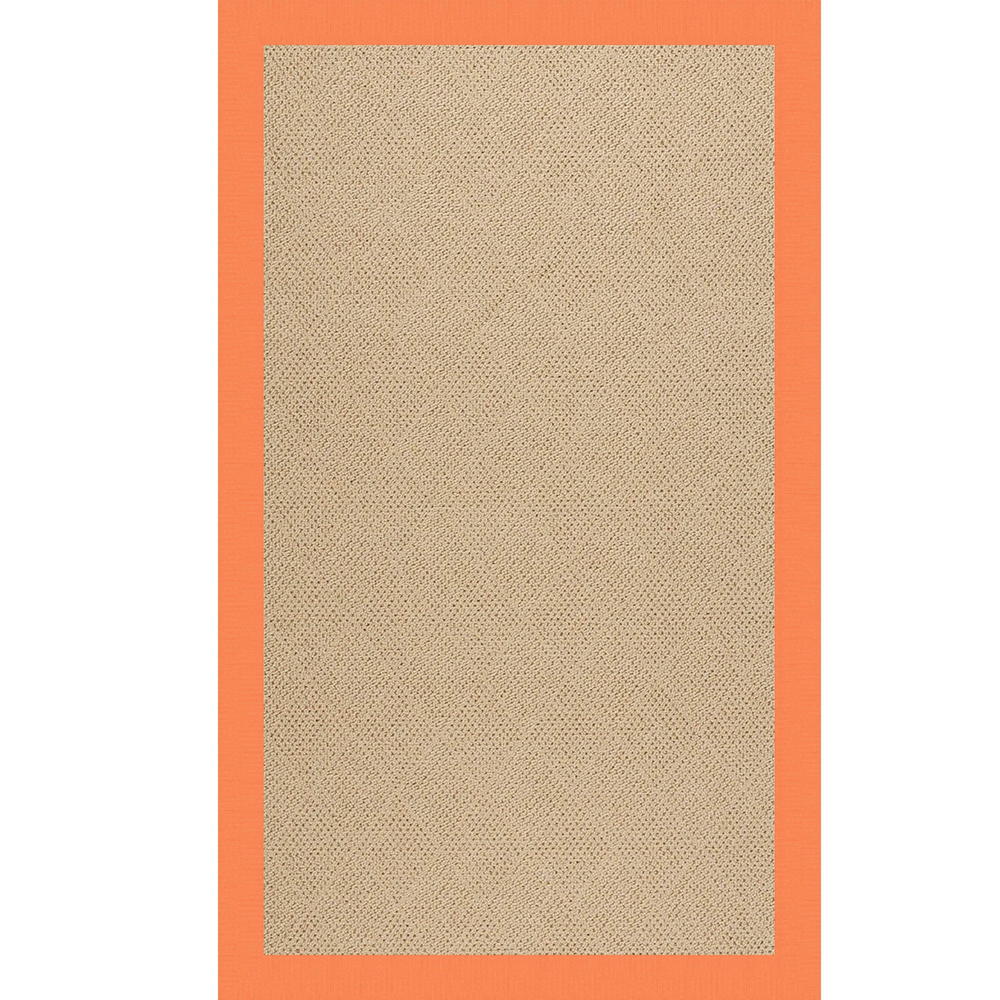 Creative Concepts-Cane Wicker Canvas Tangerine Indoor/Outdoor Bordere Rectangle image