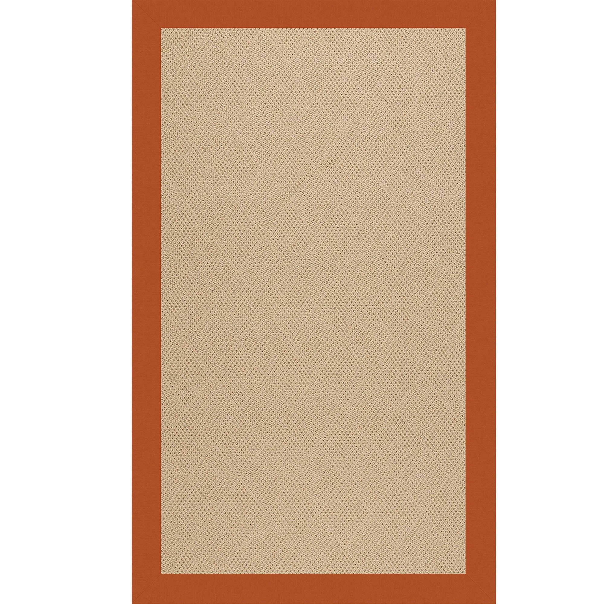 Creative Concepts-Cane Wicker Canvas Rust Indoor/Outdoor Bordere Rectangle image