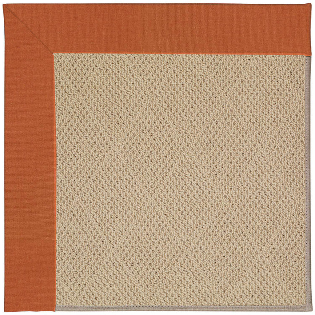 Creative Concepts-Cane Wicker Canvas Rust Indoor/Outdoor Bordere Rectangle image