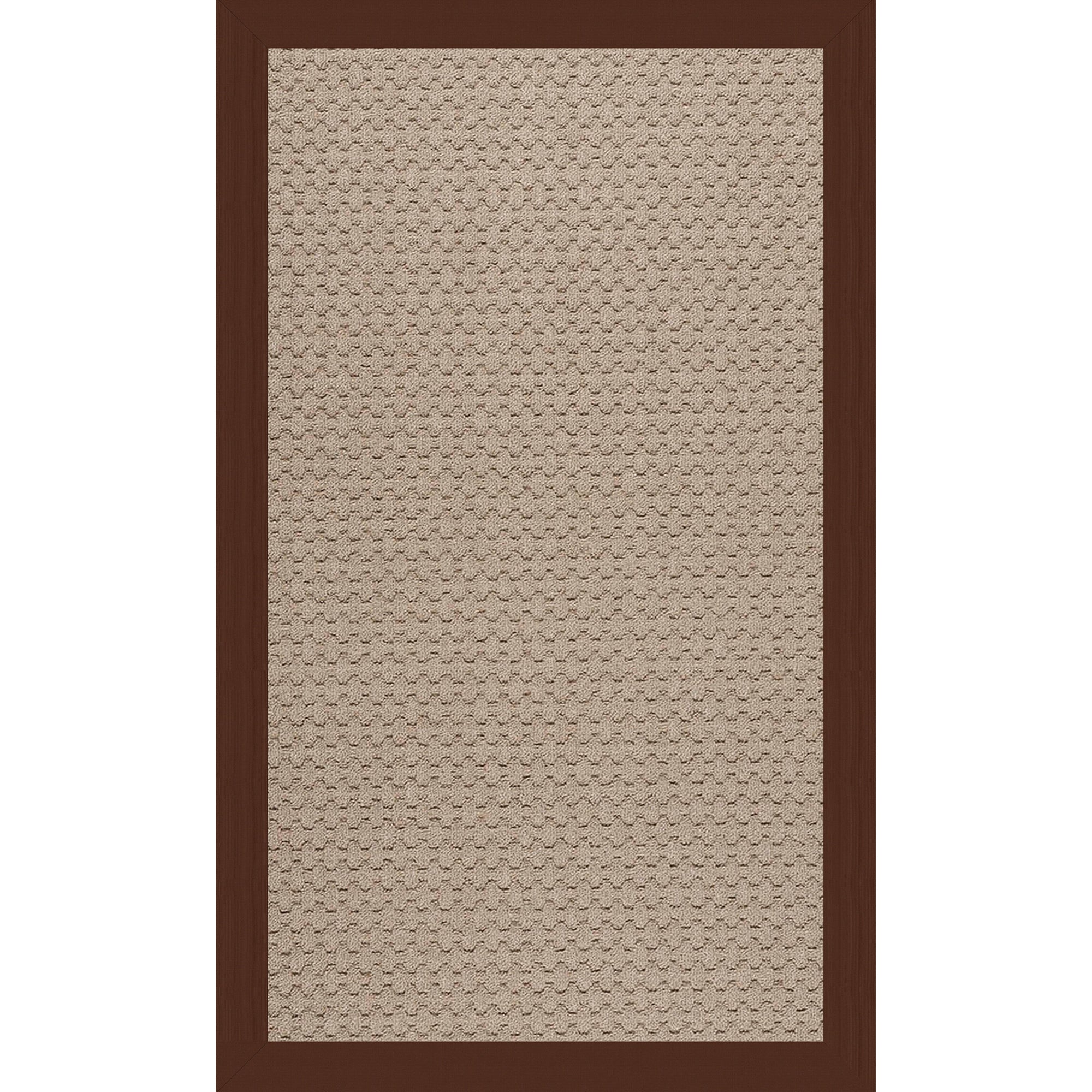 Creative Concepts-Grassy Mtn. Canvas Bay Brown Indoor/Outdoor Bordere Rectangle image