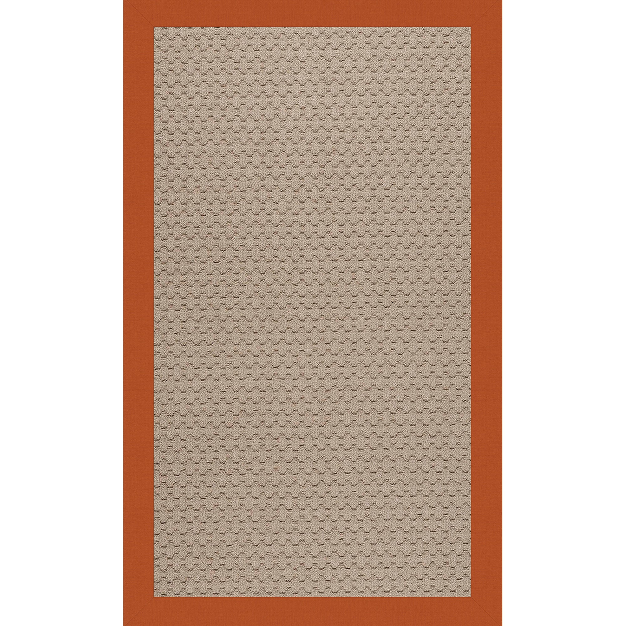 Creative Concepts-Grassy Mtn. Canvas Rust Indoor/Outdoor Bordere Rectangle image