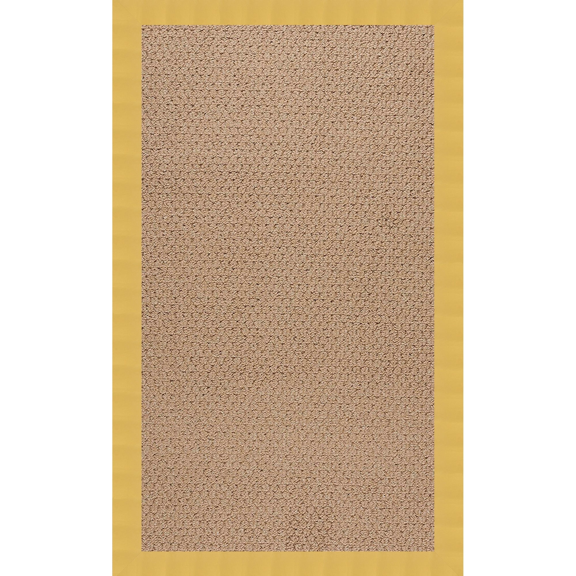 Creative Concepts-Raffia Canvas Canary Indoor/Outdoor Bordere Rectangle image