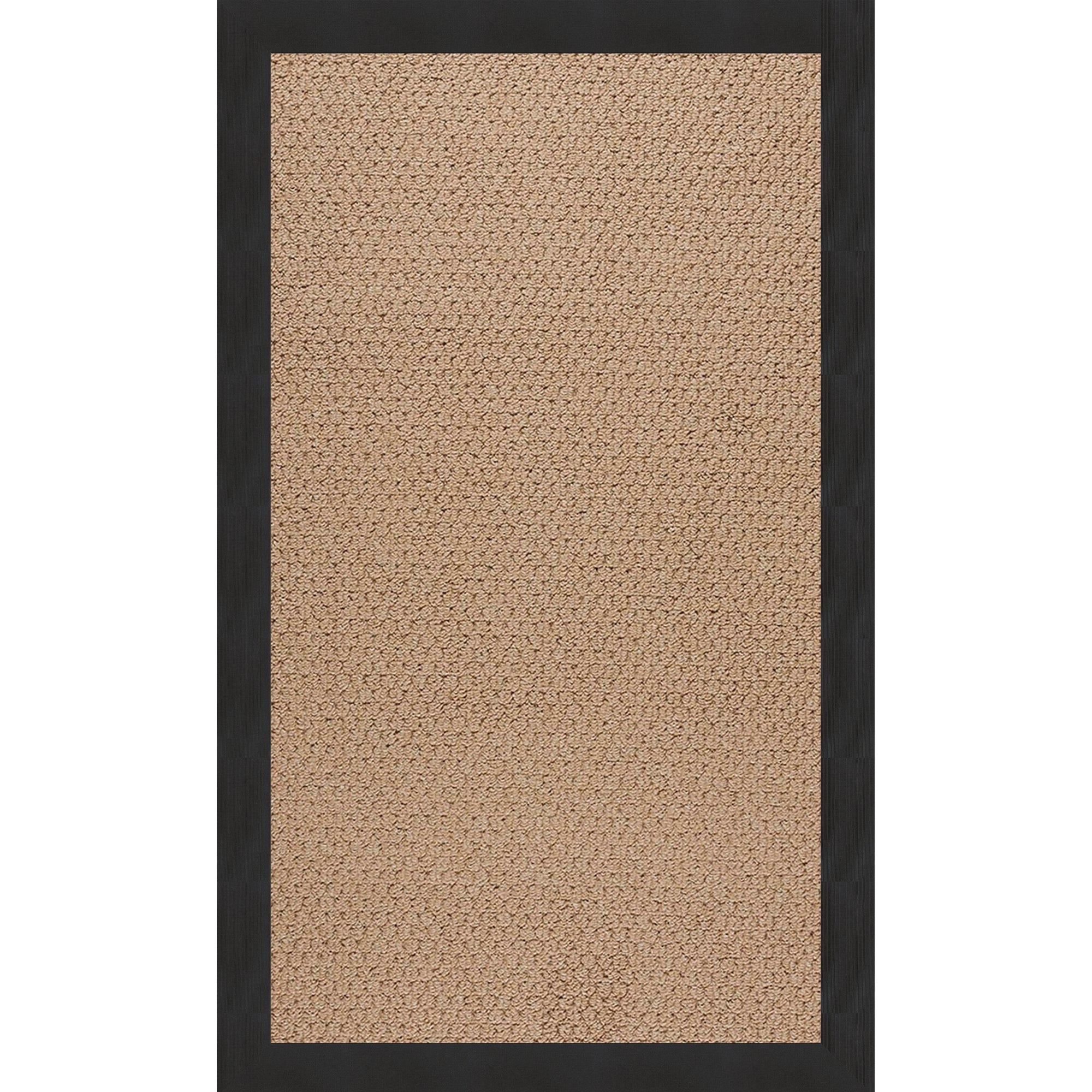 Creative Concepts-Raffia Canvas Black Indoor/Outdoor Bordere Rectangle image