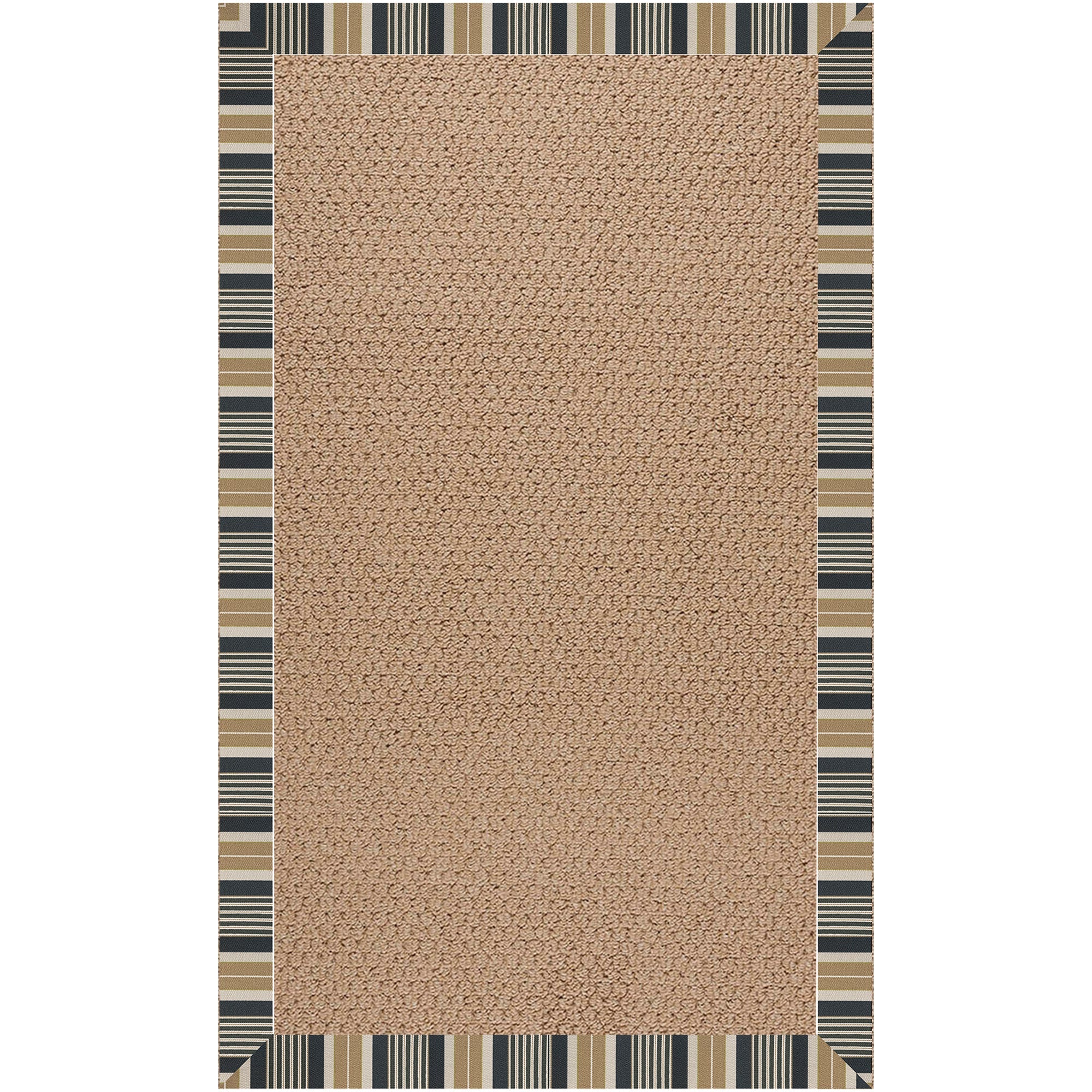 Creative Concepts-Raffia Long Hill Ebony Indoor/Outdoor Bordere Rectangle image