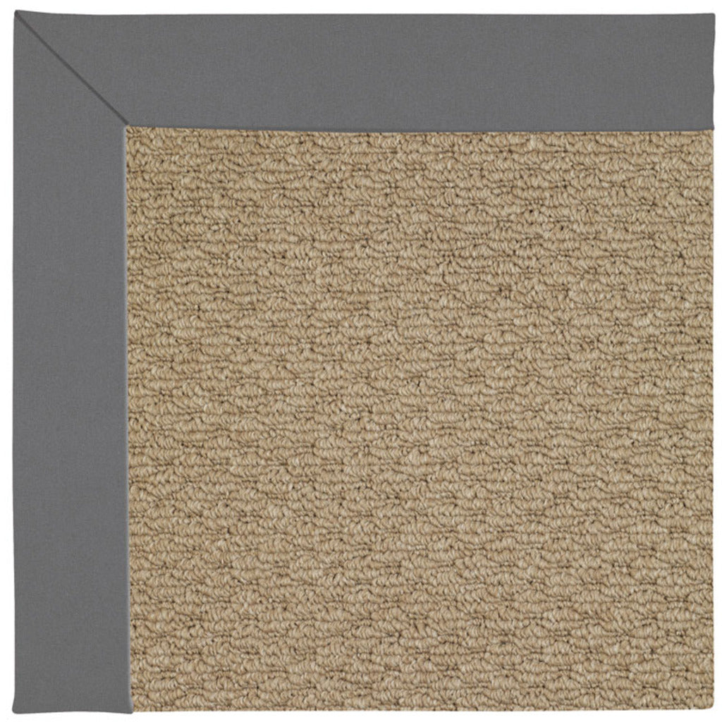 Creative Concepts-Raffia Canvas Charcoal Indoor/Outdoor Bordere Rectangle image