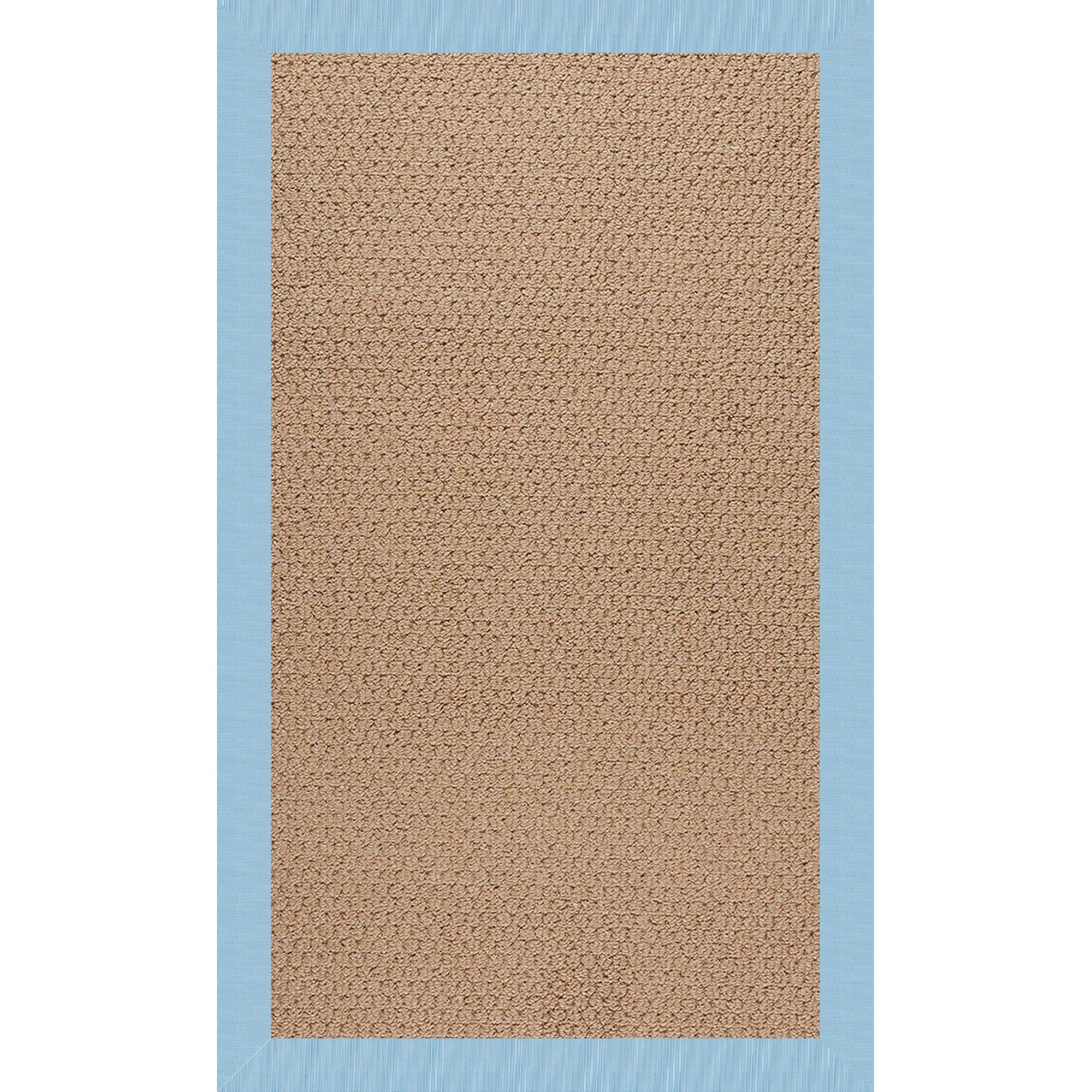 Creative Concepts-Raffia Canvas Air Blue Indoor/Outdoor Bordere Rectangle image