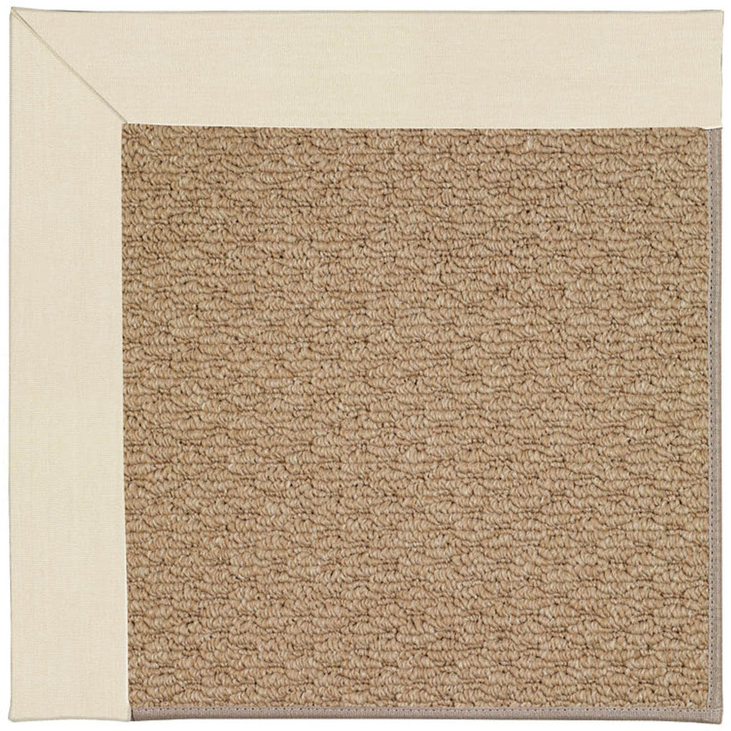 Creative Concepts-Raffia Canvas Sand Indoor/Outdoor Bordere Rectangle image