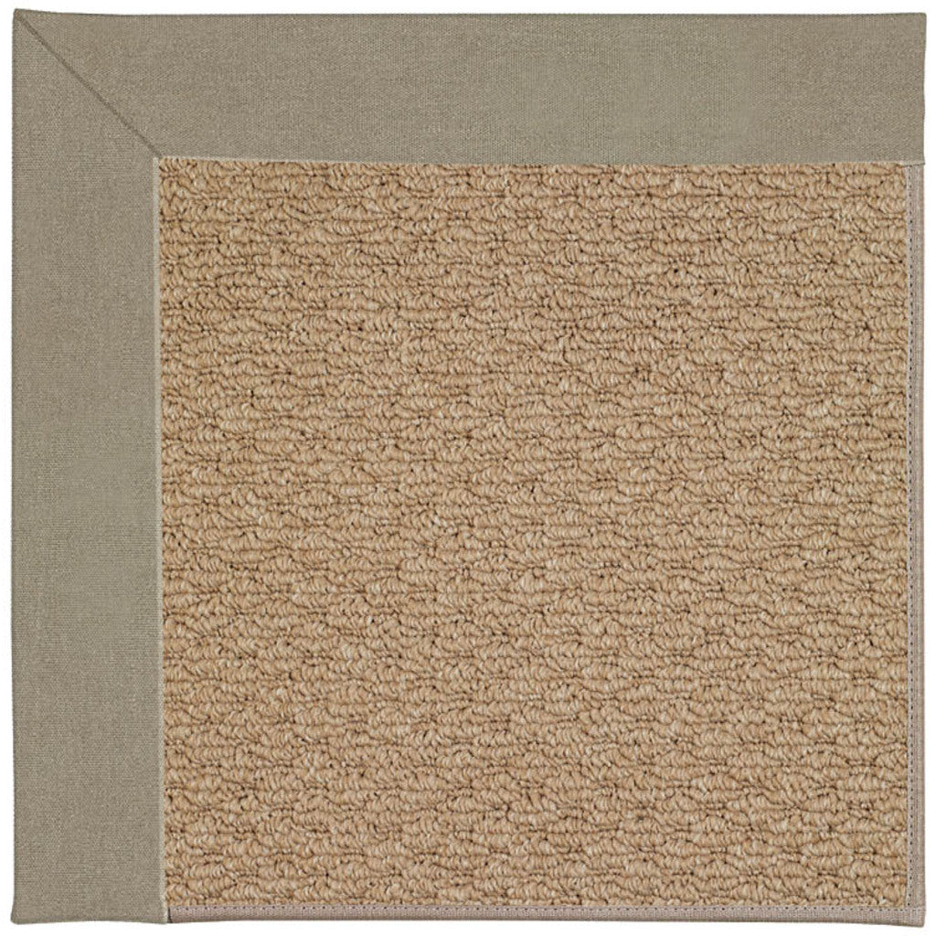 Creative Concepts-Raffia Canvas Taupe Indoor/Outdoor Bordere Octagon image